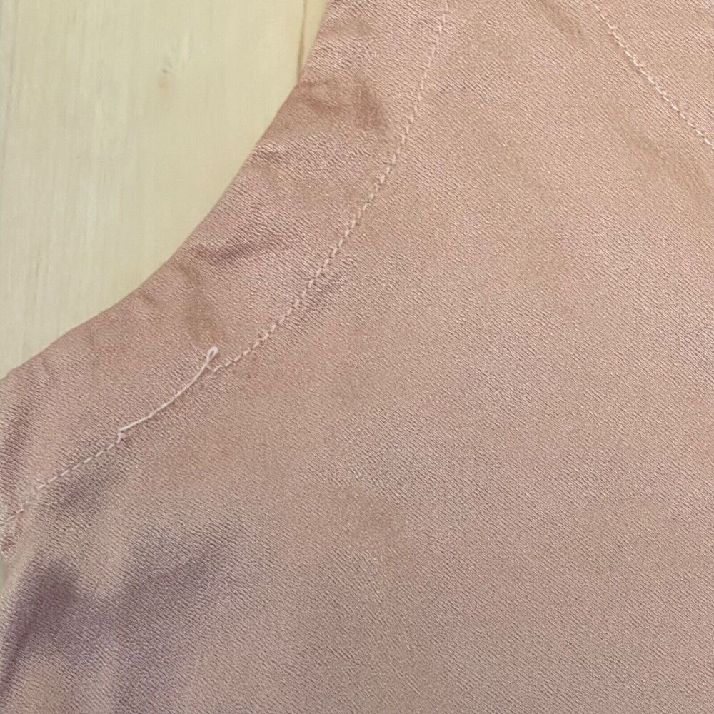 LA CAUSA Wide Leg Jumpsuit Slip Dress Style‎ Tan M Viscose Rayon - Picture 3 of 10